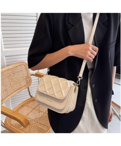 Stylish Solid Color Crossbody Bag - Lightweight and Durable Underarm Bag for Women White Without Pendant $17.66 Crossbody Bags