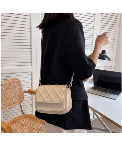 Stylish Solid Color Crossbody Bag - Lightweight and Durable Underarm Bag for Women White Without Pendant $17.66 Crossbody Bags