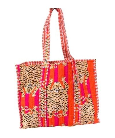 Gypsy Studio, Vintage Cotton Kantha Stitch Handmade Top Handled Bag, Tote Bag, Beach Bag, Market Bag $17.84 Totes