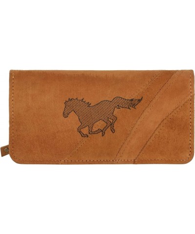 Bifold Wallet RFID Protection, Upcycled Genuine Leather (Stripe) Horse $15.73 Wallets