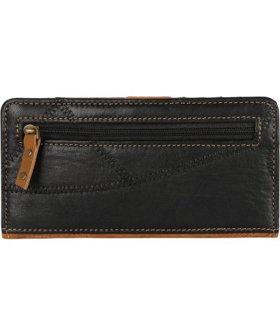 Bifold Wallet RFID Protection, Upcycled Genuine Leather (Stripe) Horse $15.73 Wallets