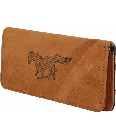 Bifold Wallet RFID Protection, Upcycled Genuine Leather (Stripe) Horse $15.73 Wallets