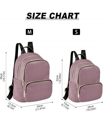 Women Backpack Horizontal Lines Purple Anti-Theft Travel Backpack with Luggage Belt Lightweight Handbag Lady Purse Roomy Doub...