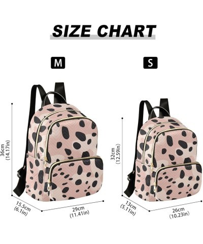 Pink Leopard Print Pattern Backpack for Women Fashion Shoulder Bags Small Casual Daypack Travel Bag S 202a3477 S(10.23"x5.11"...