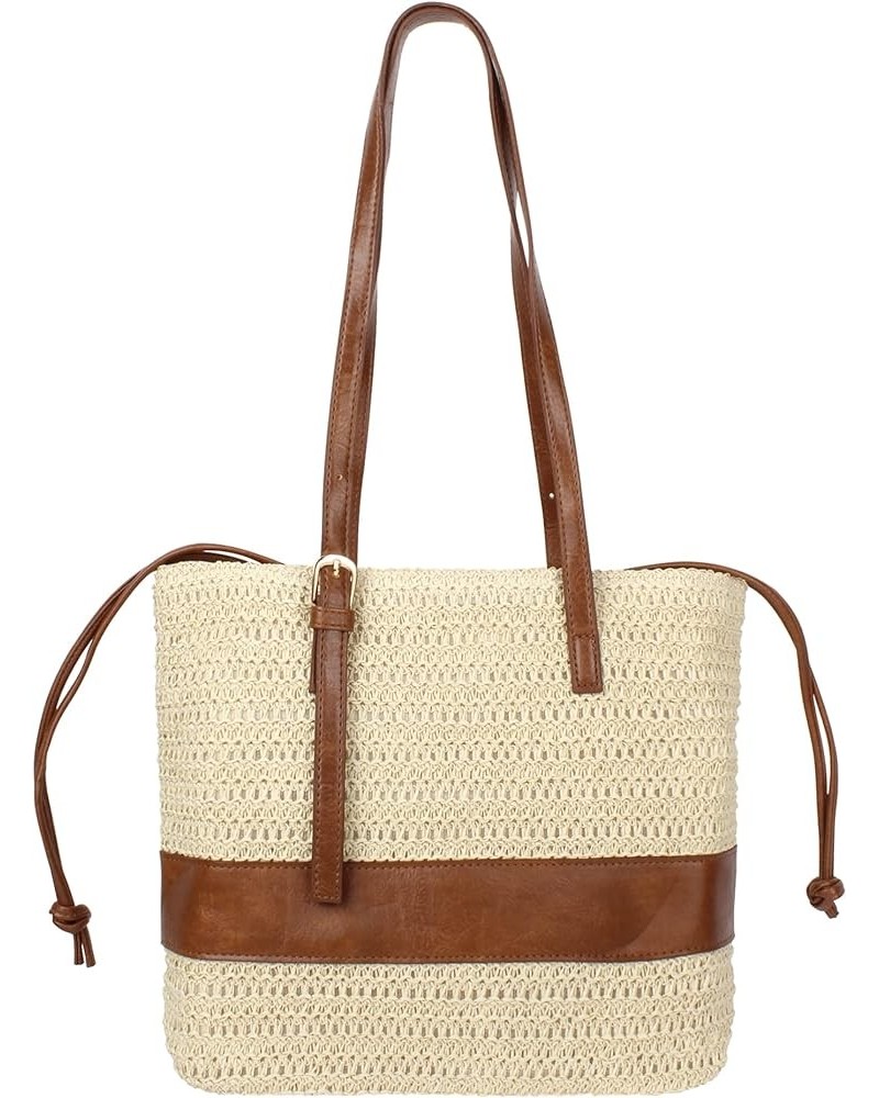 Fashion Handbags Women Woven Straw Bag Summer Beach Tote Purse A--beige $15.92 Totes