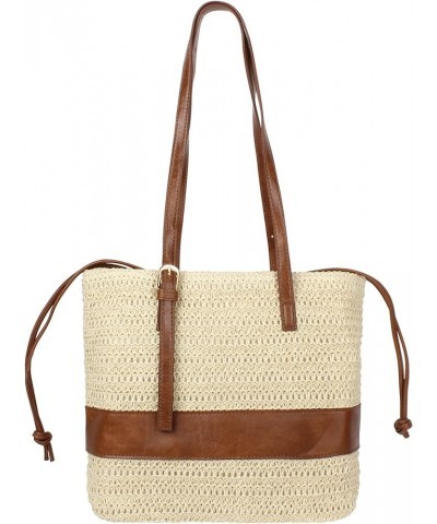 Fashion Handbags Women Woven Straw Bag Summer Beach Tote Purse A--beige $15.92 Totes