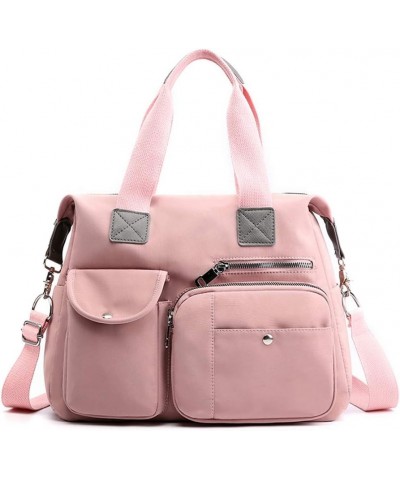 High Grade Nylon Fabrics Multi-Pocket Crossbody Purse Bags for Women Travel Shoulder Bag casual Mummy bag Pink $17.27 Shoulde...