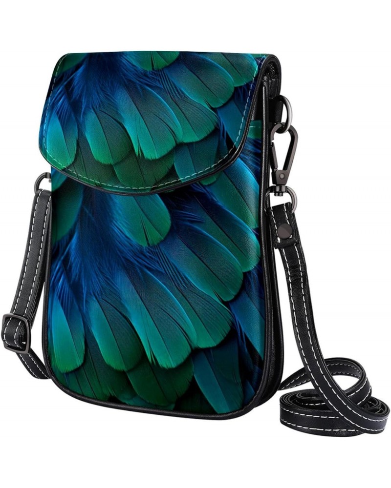 Crossbody Bags for Women,Crossbody Bag Men,Small Sling Bag,Animal Eagle Feather Texture,Crossbody Purse $13.57 Crossbody Bags