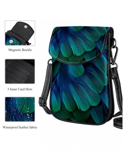 Crossbody Bags for Women,Crossbody Bag Men,Small Sling Bag,Animal Eagle Feather Texture,Crossbody Purse $13.57 Crossbody Bags