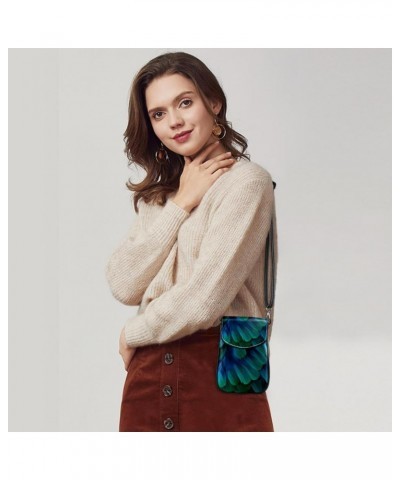 Crossbody Bags for Women,Crossbody Bag Men,Small Sling Bag,Animal Eagle Feather Texture,Crossbody Purse $13.57 Crossbody Bags