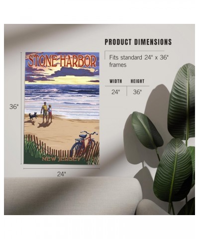 24x36 Inch Giclee Print, Stone Harbor, New Jersey, Beach and Sunset $25.99 Totes