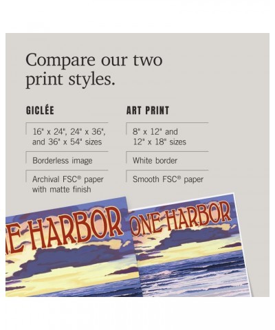 24x36 Inch Giclee Print, Stone Harbor, New Jersey, Beach and Sunset $25.99 Totes