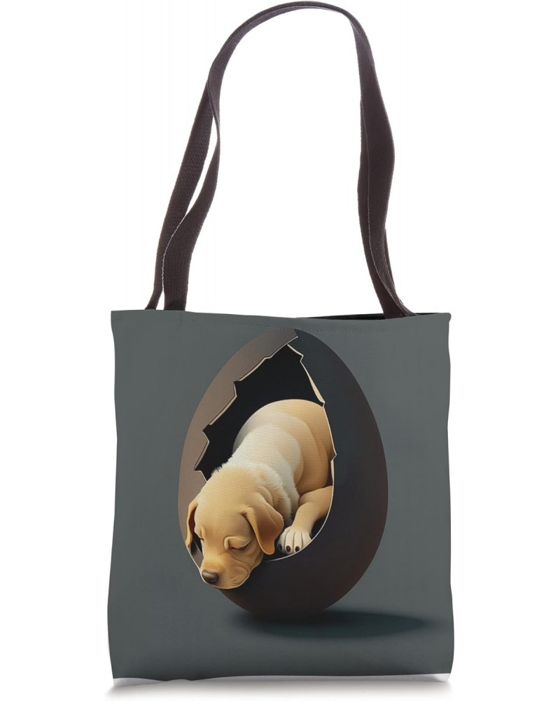 Funny dog in the egg Design dog owner Humor Sarcastic puppie Tote Bag $13.07 Totes