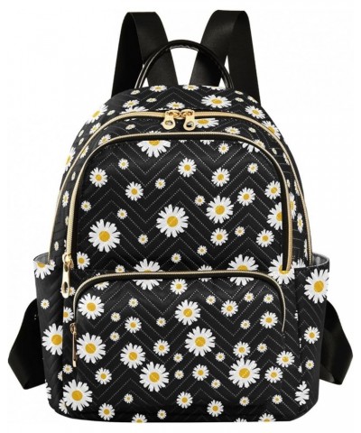 Daisy Flowers Backpack Purse for Women Fashion Ladies Shoulder Bags Travel Bag with Zipper Weekend Bag,M Medium $19.24 Backpacks