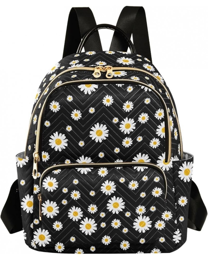 Daisy Flowers Backpack Purse for Women Fashion Ladies Shoulder Bags Travel Bag with Zipper Weekend Bag,M Medium $19.24 Backpacks