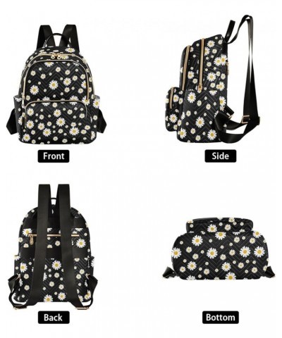 Daisy Flowers Backpack Purse for Women Fashion Ladies Shoulder Bags Travel Bag with Zipper Weekend Bag,M Medium $19.24 Backpacks