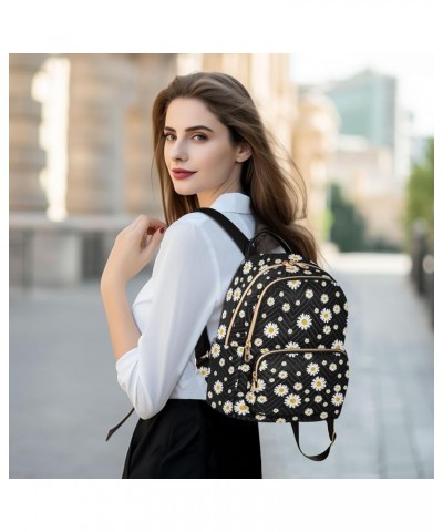 Daisy Flowers Backpack Purse for Women Fashion Ladies Shoulder Bags Travel Bag with Zipper Weekend Bag,M Medium $19.24 Backpacks