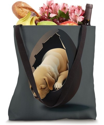 Funny dog in the egg Design dog owner Humor Sarcastic puppie Tote Bag $13.07 Totes