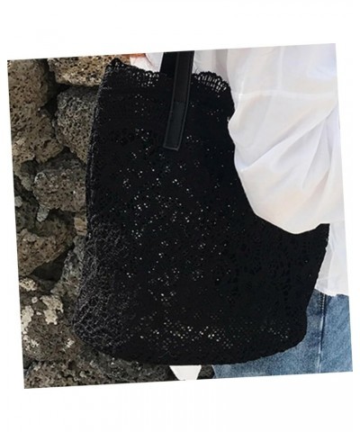 Girl Gift Large Capacity Bag Women Shoulder Bag Women Bag Miss Lace Bag Outdoor Cloth Bag Womens Bag Black Brown $16.89 Totes