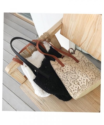 Girl Gift Large Capacity Bag Women Shoulder Bag Women Bag Miss Lace Bag Outdoor Cloth Bag Womens Bag Black Brown $16.89 Totes