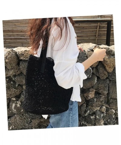 Girl Gift Large Capacity Bag Women Shoulder Bag Women Bag Miss Lace Bag Outdoor Cloth Bag Womens Bag Black Brown $16.89 Totes