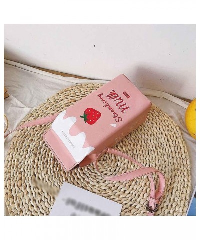 Lady Wallet DAMSIL Milk Box Shoulder Bag Small Crossbody Bags for Women PU Leather Cellphone Bag Wallet (Color : Pink) Pink $...