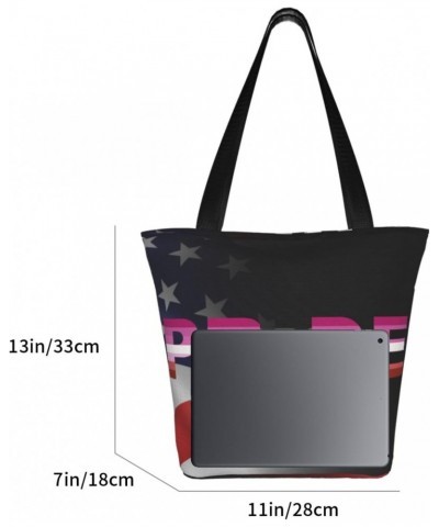 Homoflexible Lesbian Pride Flag Fashion Shoulder Bag Large Capacity For Man Or Woman $18.01 Totes