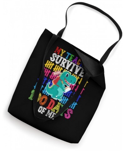 My Teacher Survived 100 Days Of Me Roar 100 Days of School Tote Bag $11.65 Totes