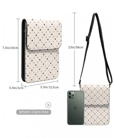 Womens Crossbody Bags Cute Animal Patterns Phone Bag Wallet Purses Adjustable Strap Abstract Geometric Pattern $18.76 Crossbo...