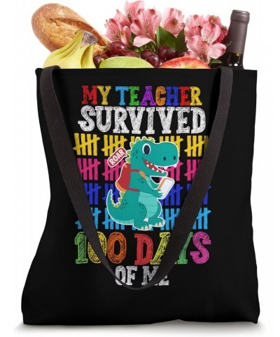 My Teacher Survived 100 Days Of Me Roar 100 Days of School Tote Bag $11.65 Totes