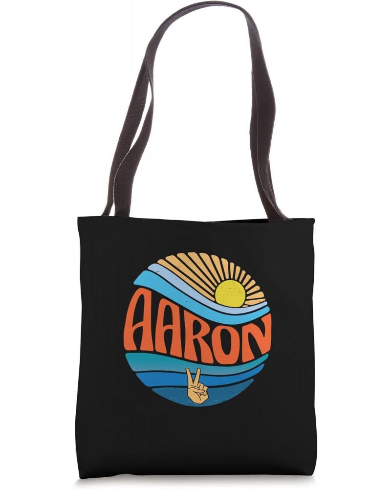 Aaron Shirt Vintage Sunset Aaron Groovy Tie Dye Tote Bag $11.16 Totes