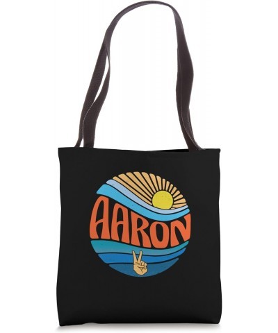 Aaron Shirt Vintage Sunset Aaron Groovy Tie Dye Tote Bag $11.16 Totes