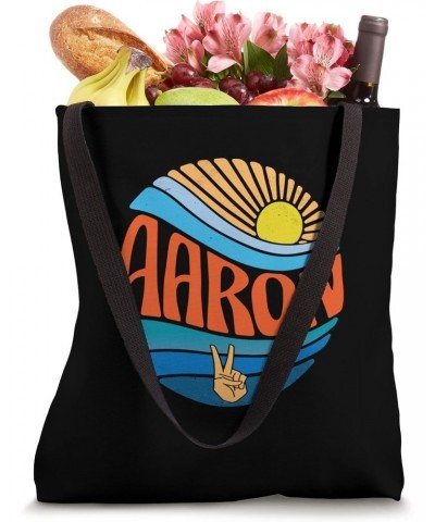 Aaron Shirt Vintage Sunset Aaron Groovy Tie Dye Tote Bag $11.16 Totes