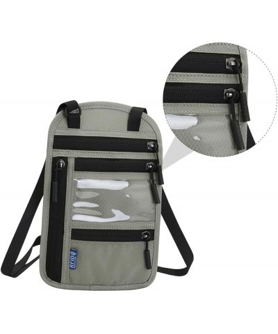 1pc Rfid Document Package Small Crossbody Purse Mens Shoulder Bags Crossbody Cell Phone Wallet for Men Light Grey $10.19 Cros...