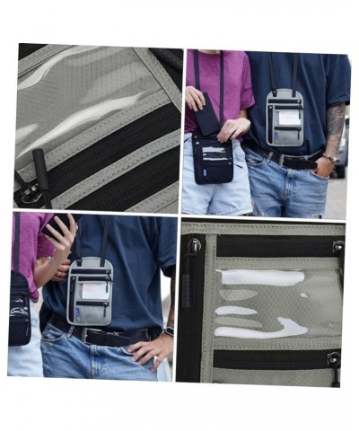 1pc Rfid Document Package Small Crossbody Purse Mens Shoulder Bags Crossbody Cell Phone Wallet for Men Light Grey $10.19 Cros...