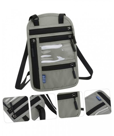 1pc Rfid Document Package Small Crossbody Purse Mens Shoulder Bags Crossbody Cell Phone Wallet for Men Light Grey $10.19 Cros...