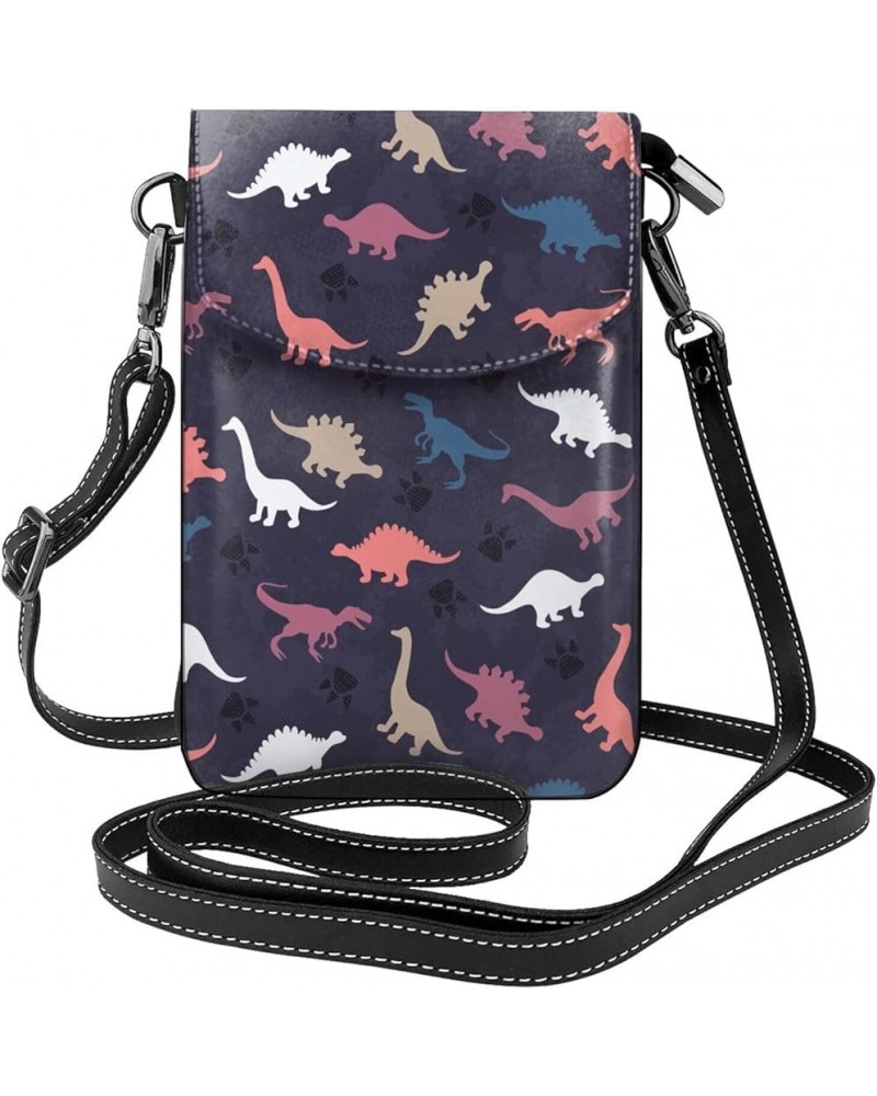 Crossbody Phone Bags for Women Leather Cell Phone Purse Lightweight Cell Phone Wallet Cute Dinosaur5 $13.02 Crossbody Bags