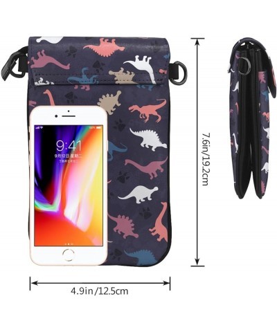 Crossbody Phone Bags for Women Leather Cell Phone Purse Lightweight Cell Phone Wallet Cute Dinosaur5 $13.02 Crossbody Bags