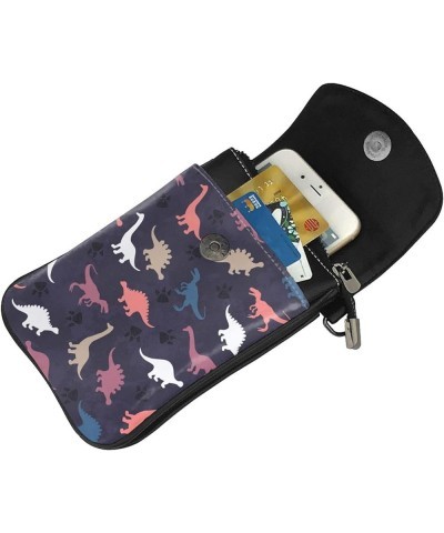 Crossbody Phone Bags for Women Leather Cell Phone Purse Lightweight Cell Phone Wallet Cute Dinosaur5 $13.02 Crossbody Bags