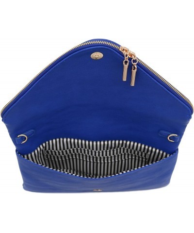 Large Envelope Clutch Bag with Chain Strap (Oversize) Royal Blue $13.22 Clutches