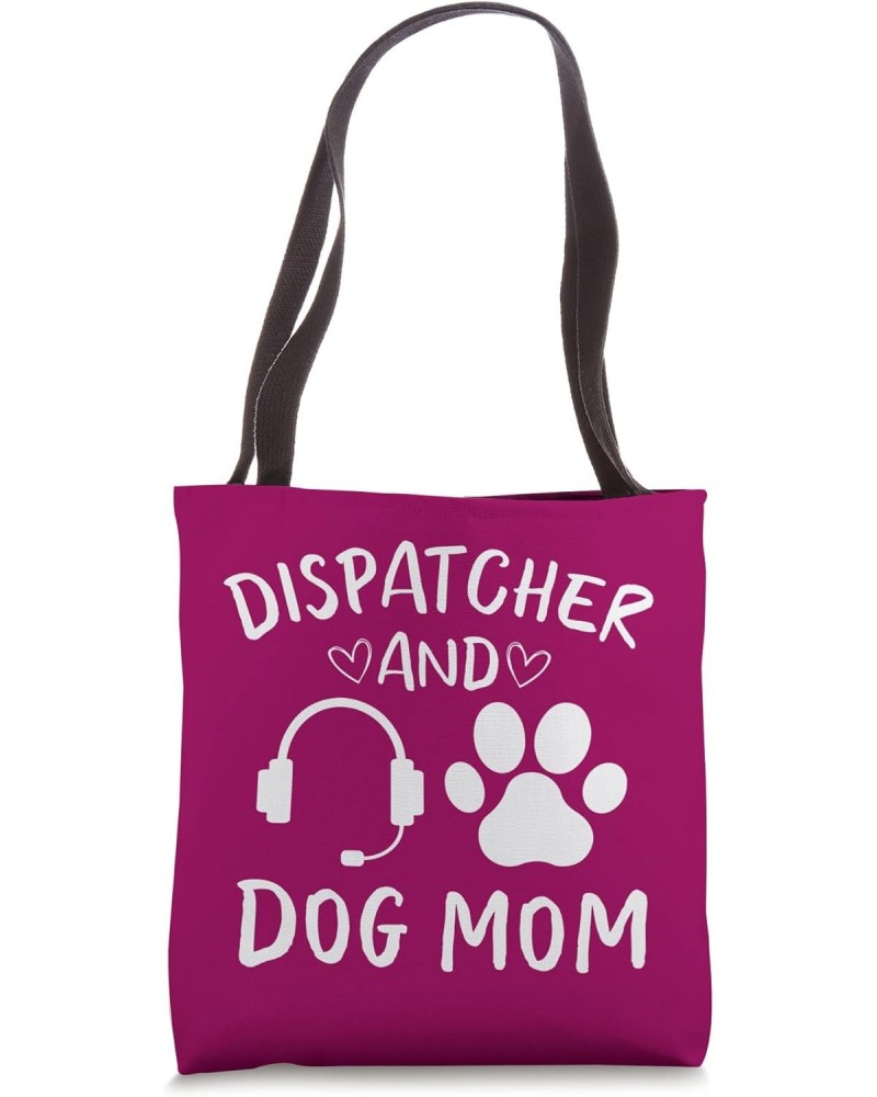 Funny Dispatcher Mom Thin Gold Line Gift for Dog Mom Owner Tote Bag $11.43 Totes