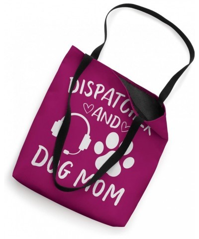 Funny Dispatcher Mom Thin Gold Line Gift for Dog Mom Owner Tote Bag $11.43 Totes