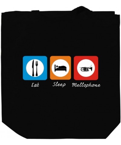 Eat sleep Mellophone Canvas Tote Bag 10.5" x 16" x 4 $19.20 Totes