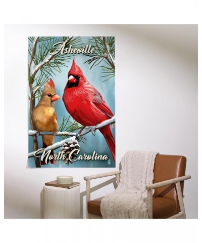 36x54 Inch Giclee Print, Asheville, North Carolina, Cardinals, Winter $49.49 Totes