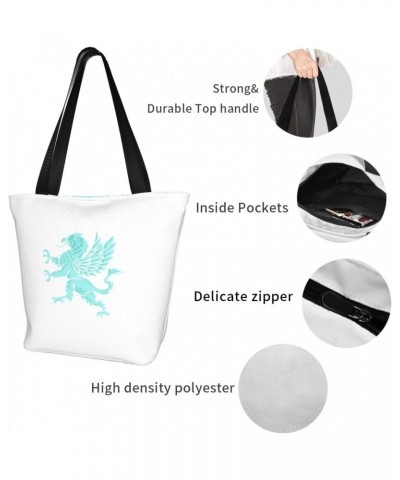 Griffin Coat of Arms Women'S Casual One Shoulder Carry Shopping Bag Large Capacity Working Storage Handbag $15.42 Shoulder Bags