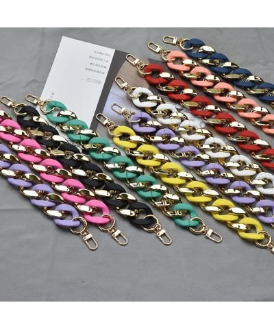 Bag Strap， Top Handle Stripe Chain Phone Case Chains Plastic Lady Handbag Straps Plastic Chain (Color : Shell) Turqoise $18.9...