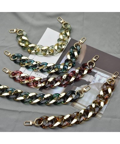 Bag Strap， Top Handle Stripe Chain Phone Case Chains Plastic Lady Handbag Straps Plastic Chain (Color : Shell) Turqoise $18.9...