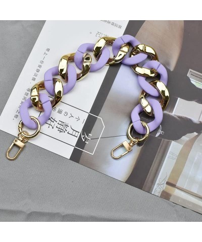 Bag Strap， Top Handle Stripe Chain Phone Case Chains Plastic Lady Handbag Straps Plastic Chain (Color : Shell) Turqoise $18.9...