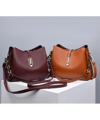 Womens Office Fashion Casual Shoulder Crossbody Bag Classic Leisure Top Handle Bags Solid Vintage Handbag Tote Wine Red $19.7...