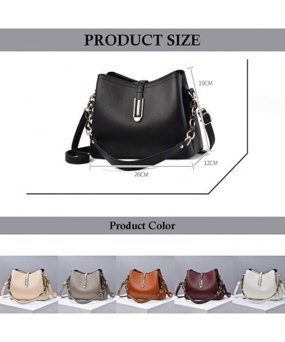 Womens Office Fashion Casual Shoulder Crossbody Bag Classic Leisure Top Handle Bags Solid Vintage Handbag Tote Wine Red $19.7...